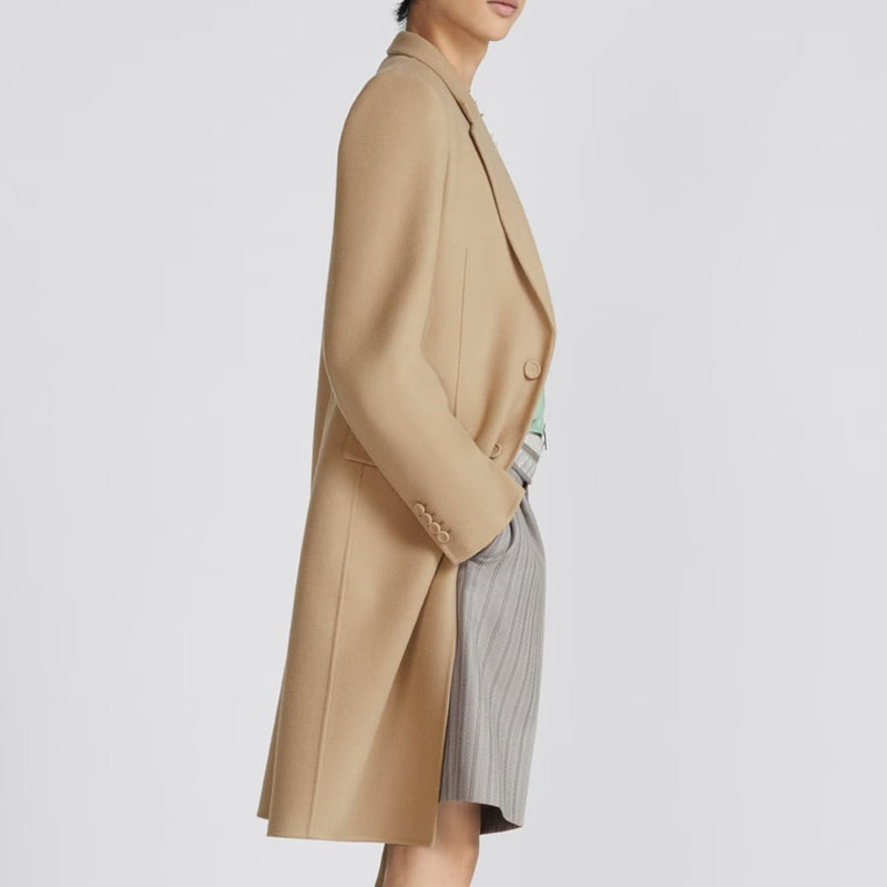 TWO-TONE DOUBLE-SIDED COAT