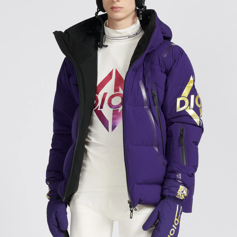 DIOR AND DESCENTE HOODED DOWN JACKET