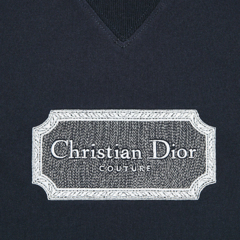 Christian Dior Couture Relaxed-Fit T-Shirt Gray Organic Cotton Jersey