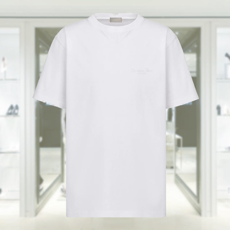 Christian Dior Couture T-Shirt, Relaxed Fit White Cotton Jersey