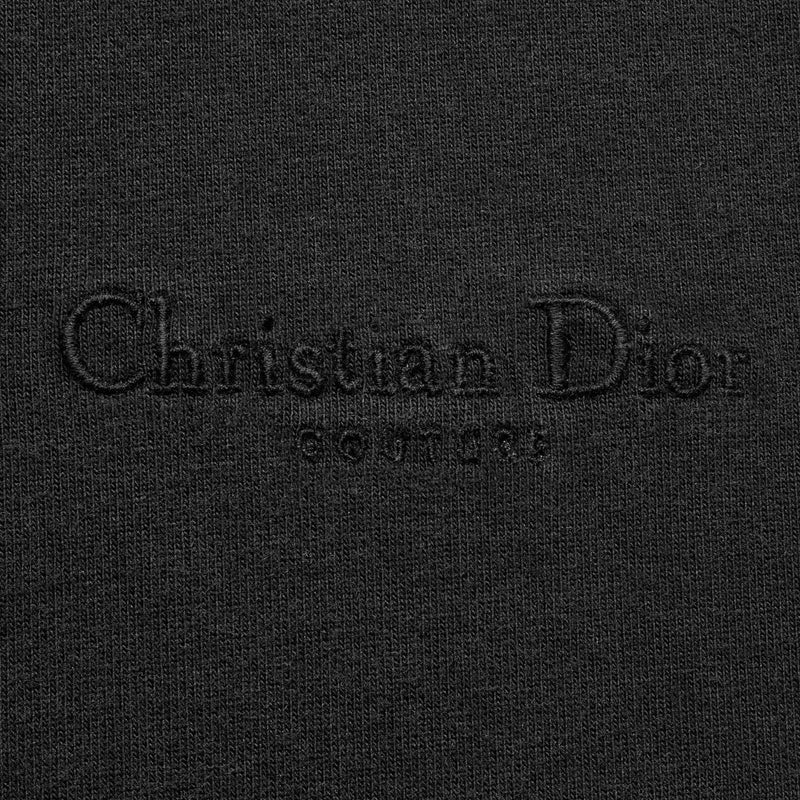 Christian Dior Couture T-Shirt, Relaxed Fit Black Cotton Jersey, DIOR