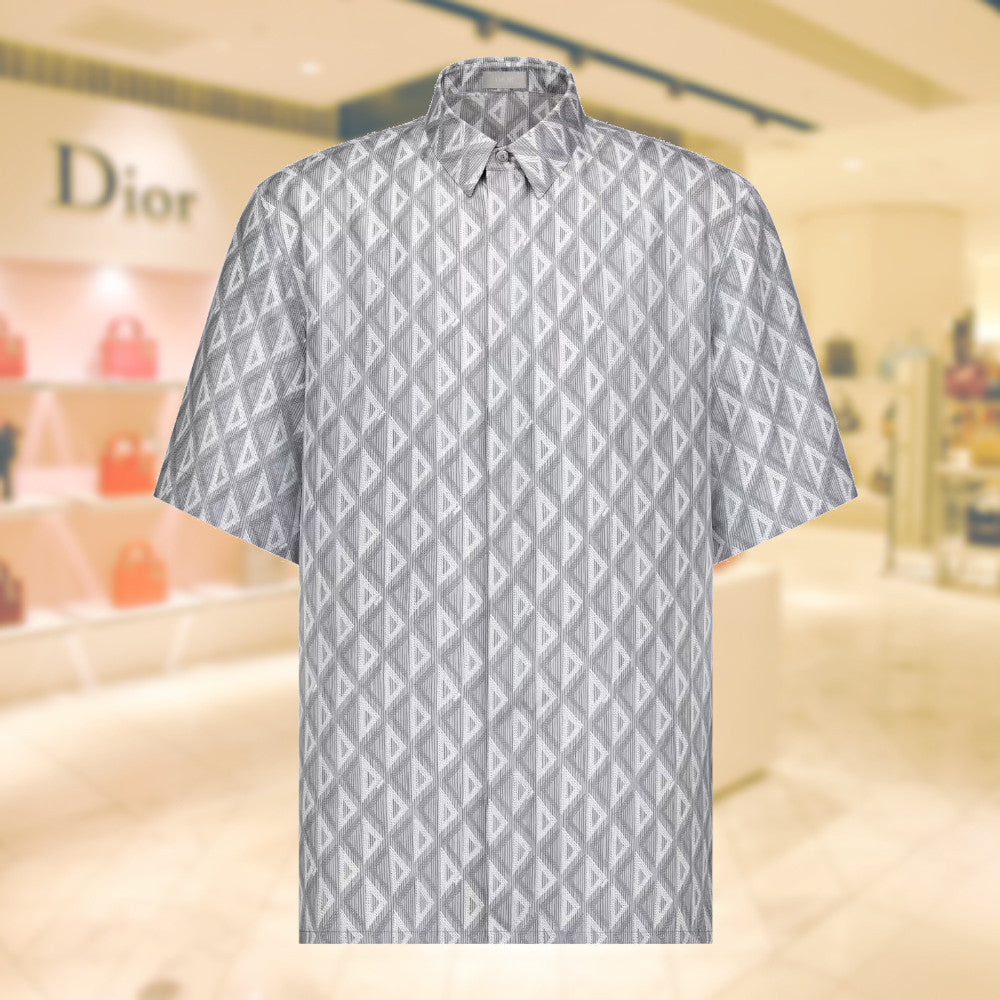 Dior CD DIAMOND SHORT-SLEEVED SHIRT 193C545A5797_C888 – BORDER-GARA