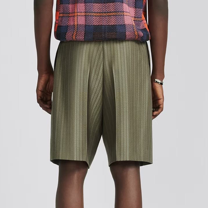 BERMUDA SHORTS WITH TURNED-DOWN WAISTBAND