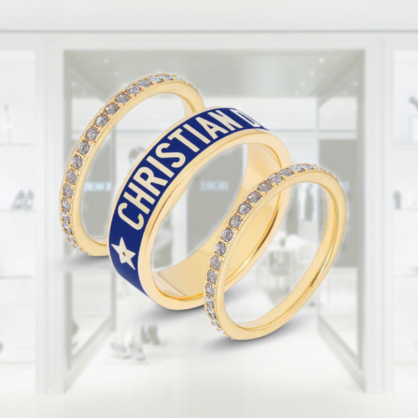 DIOR CODE RING SET