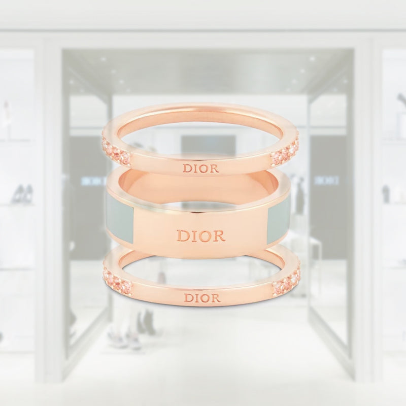 DIOR CODE RING SET