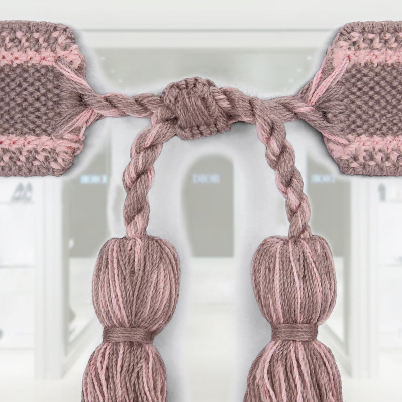 J'Adior Saint-Tropez Bracelet Set Pink and Gray Embroidery