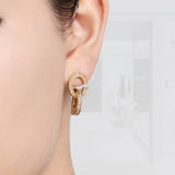 CD LOCK EARRINGS