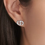 CD NAVY EAR STUD