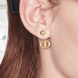 CD NAVY EARRING