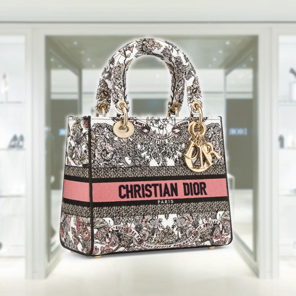Dior LADY D-LITE BAG MEDIUM M0565OESO_M45E – BORDER-GARA