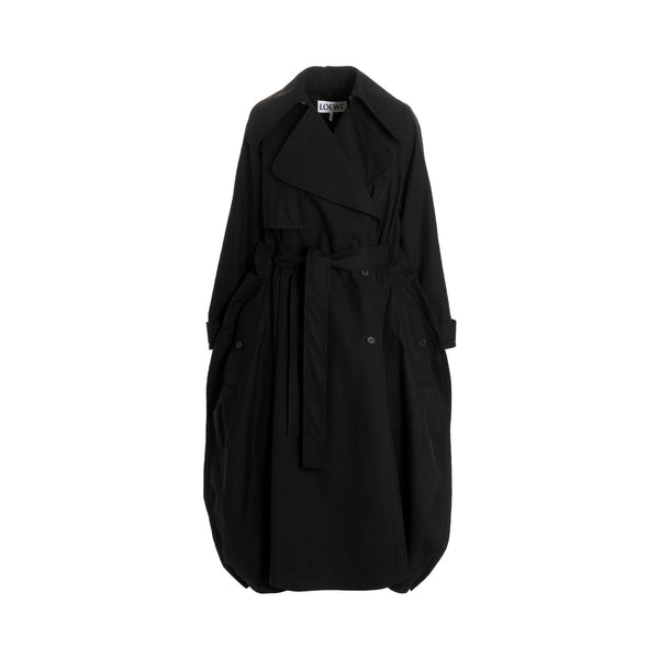 Double-breasted trench coat