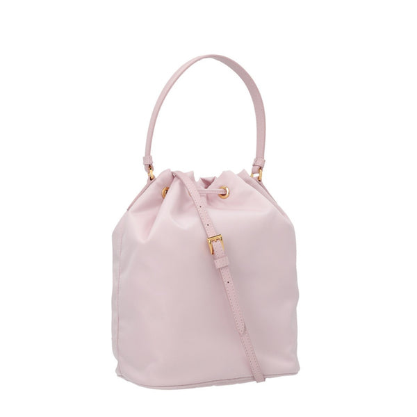 Re-nylon logo bucket bag