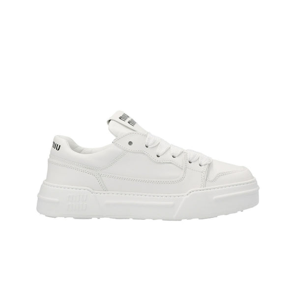 Logo leather sneakers
