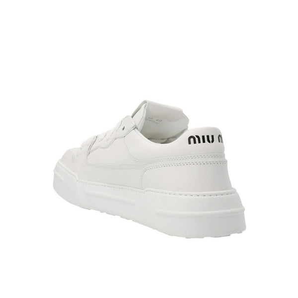 Logo leather sneakers