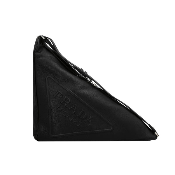 Triangle logo shoulder bag