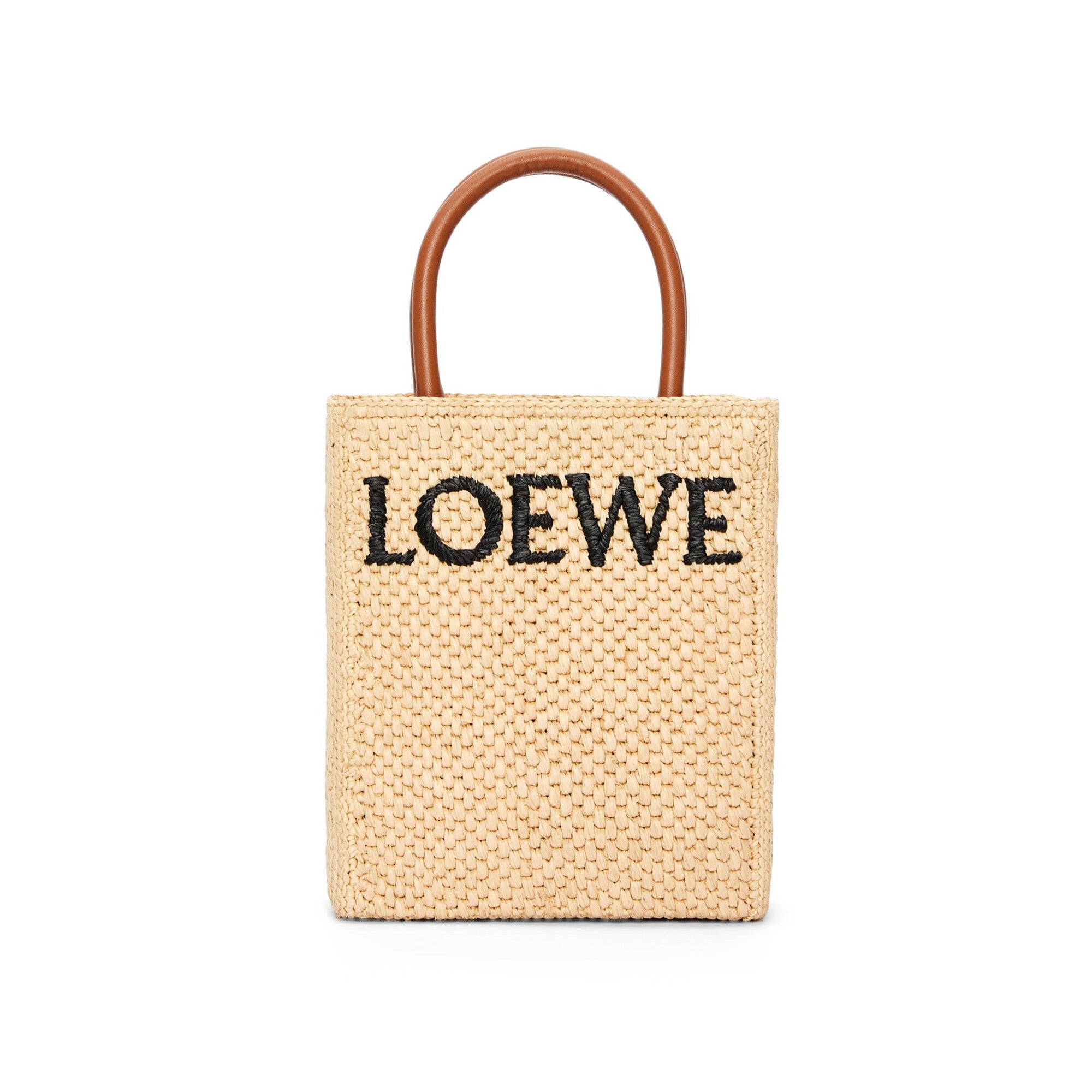 LOEWE Standard A5 Tote bag in raffia A563S30X05 – BORDER-GARA