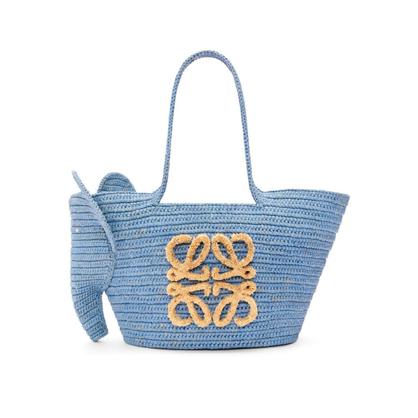 Small Elephant basket bag in raffia