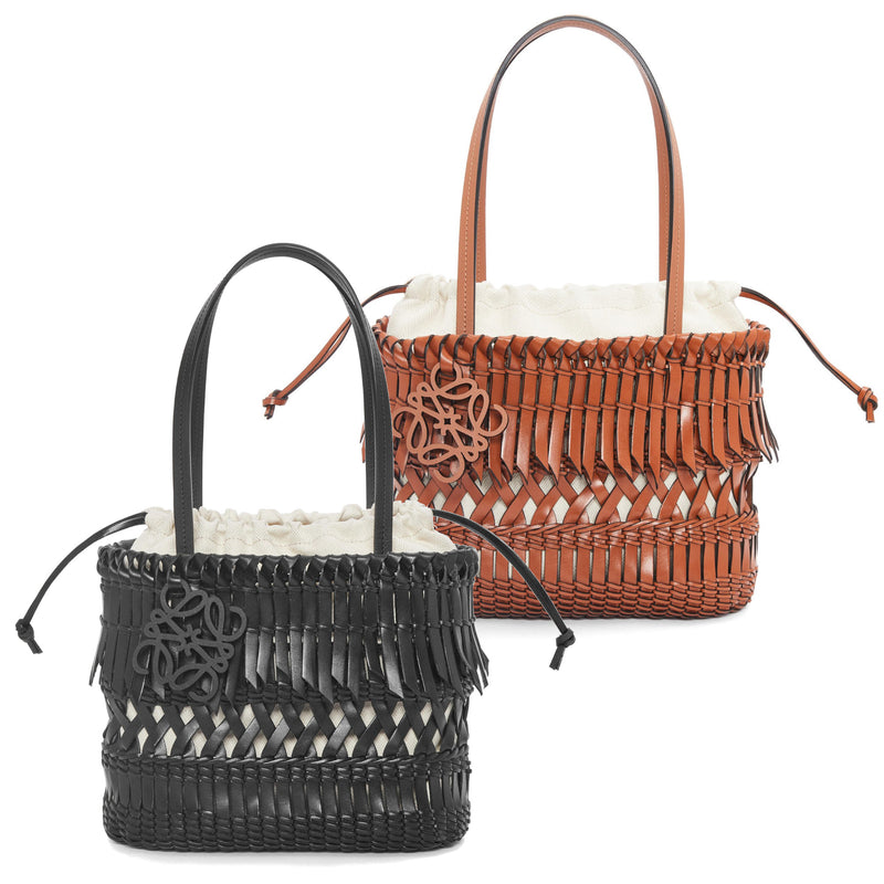 Buy Loewe Tote Bags On Sale - Square Basket bag in degrade raffia