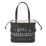 Fringe Square Basket bag in calfskin