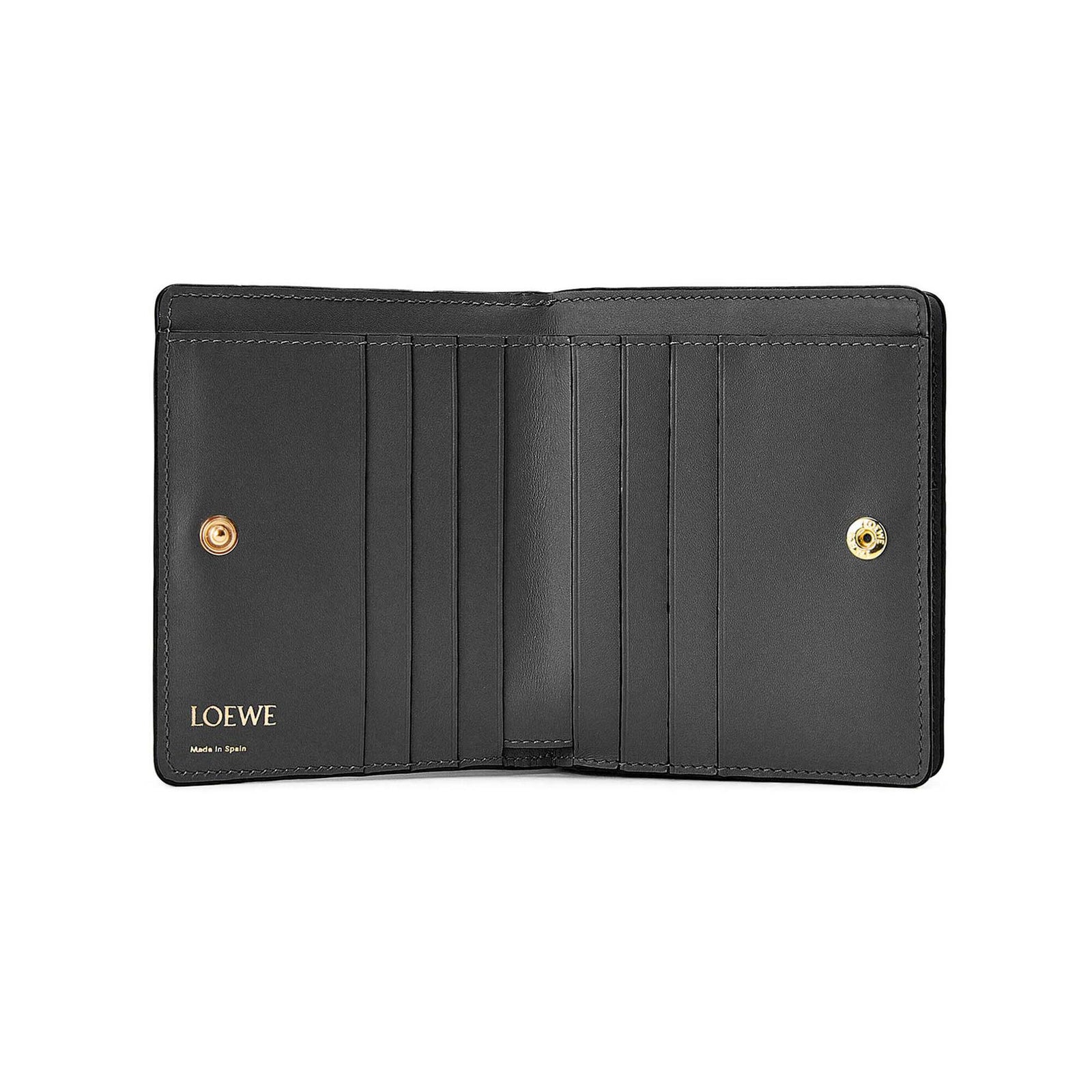 LOEWE Repeat compact zip wallet in embossed silk calfskin