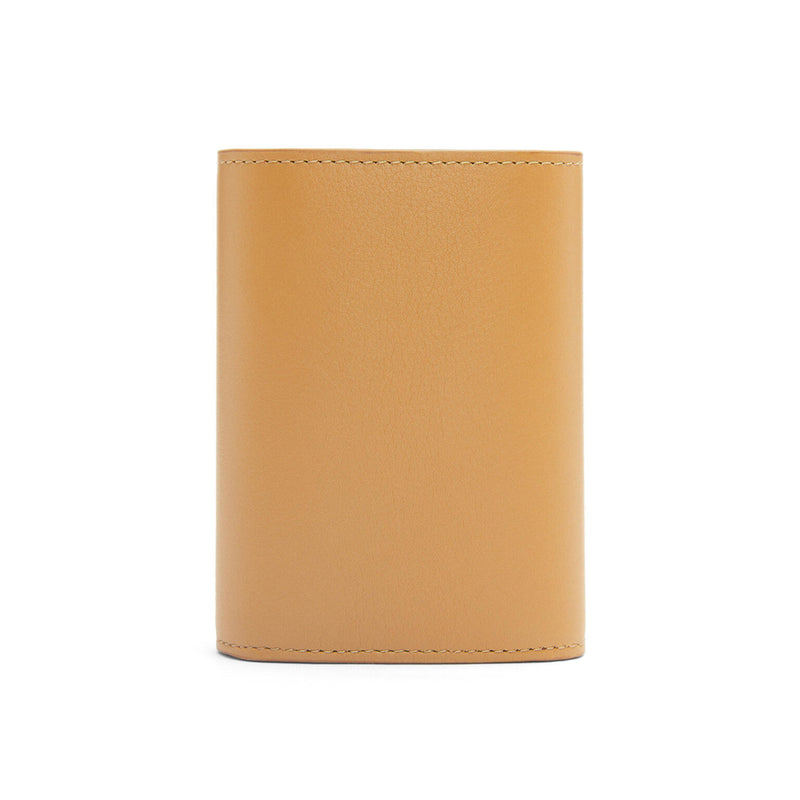 Owl small vertical wallet in classic calfskin