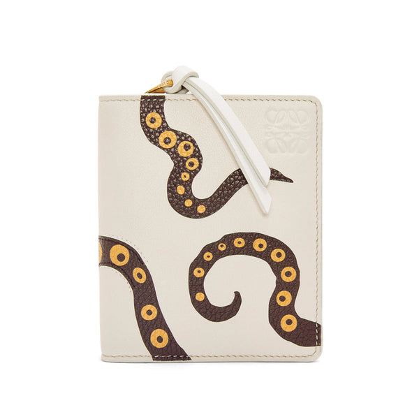 Octopus compact zip wallet in classic calf