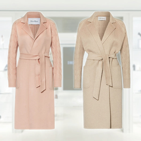 Wool coat HELLO in material mix