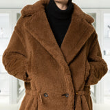 Teddy fur coat with alpaca