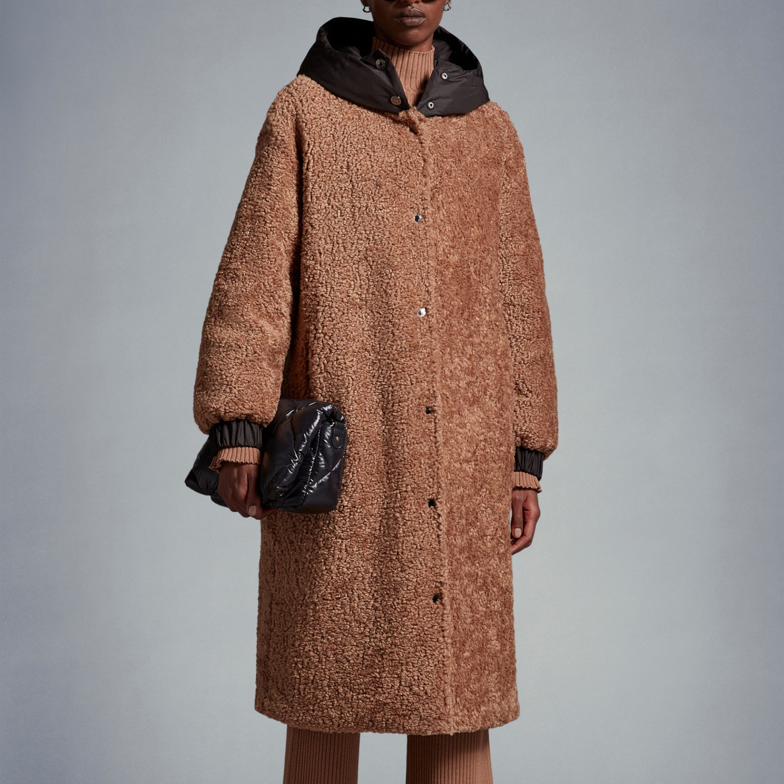 Bernache Hotsell Bernache Reversible Coat Moncler Black Fur