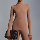 Wool Blend Polo Neck Jumper