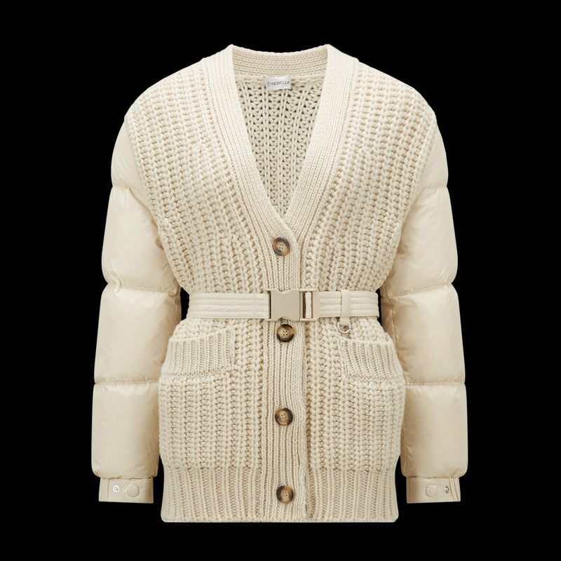 Padded Cashmere Cardigan