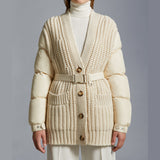 Padded Cashmere Cardigan