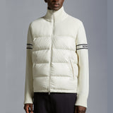 Padded Wool Blend Cardigan