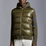 PADDED WOOL CARDIGAN
