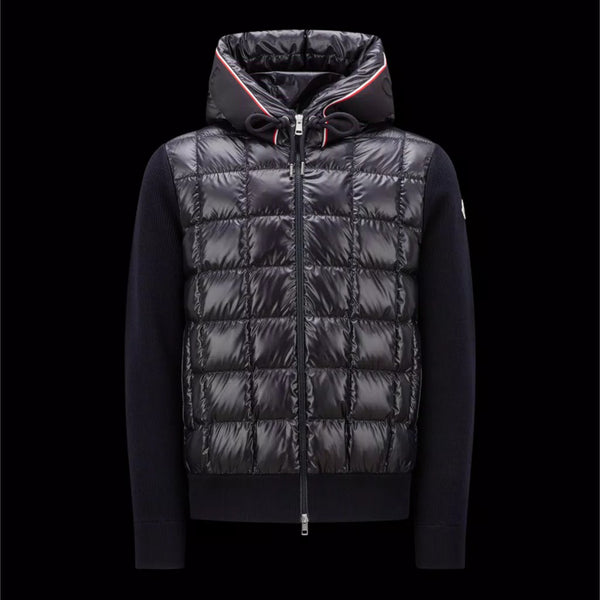PADDED WOOL HOODIE