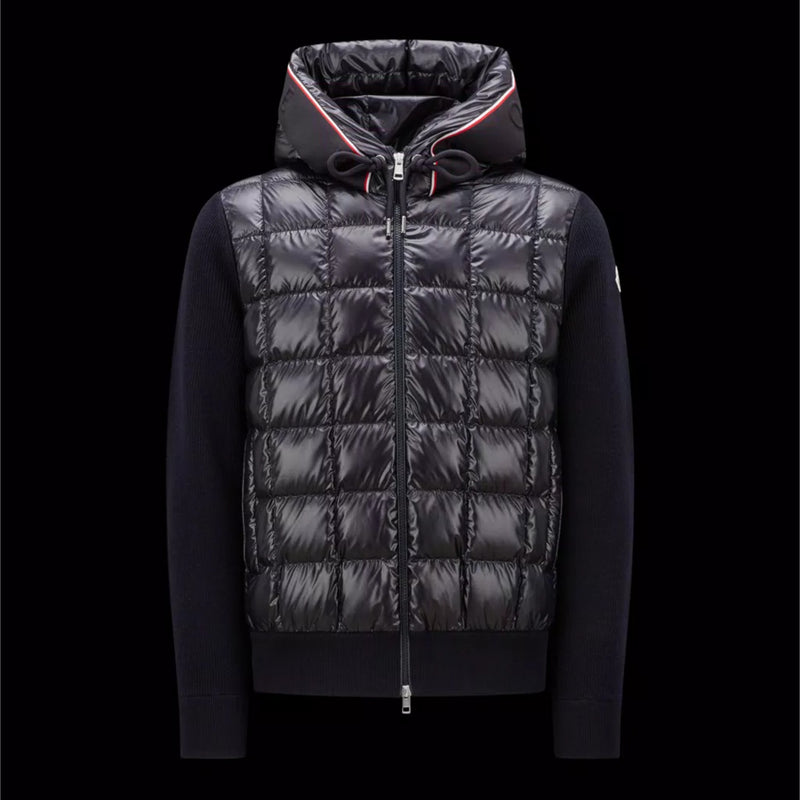 PADDED WOOL HOODIE