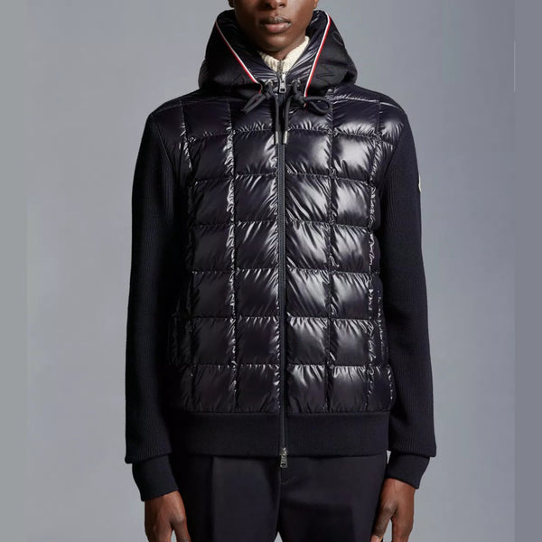 PADDED WOOL HOODIE