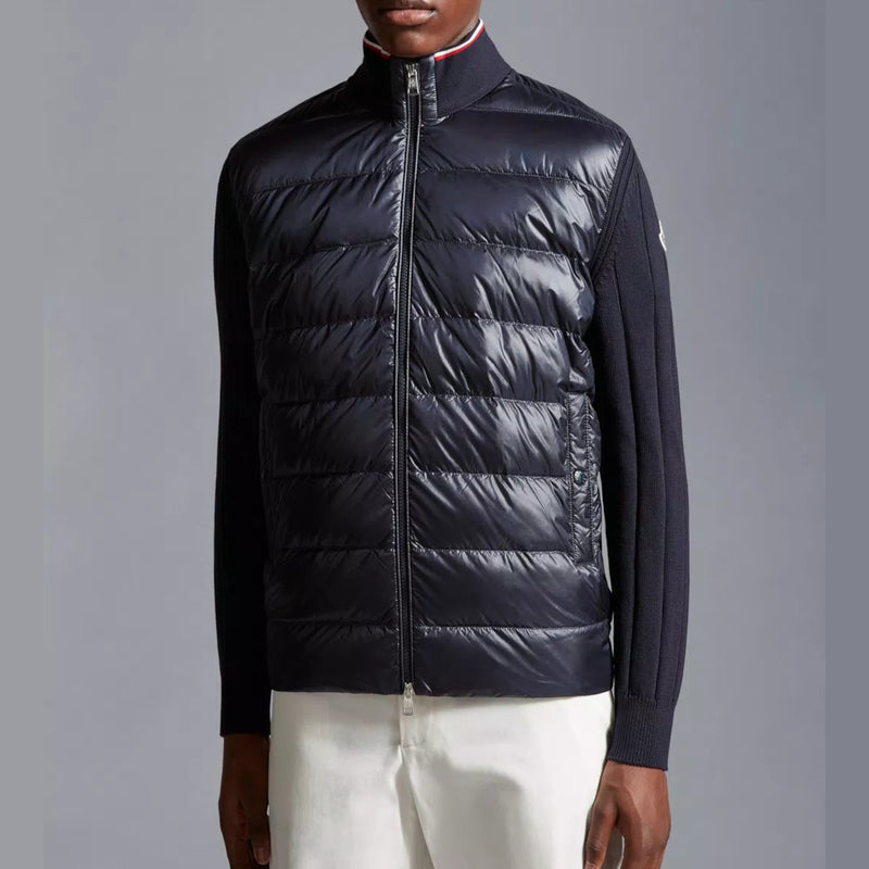 PADDED COTTON CARDIGAN