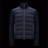 PADDED WOOL BLEND CARDIGAN