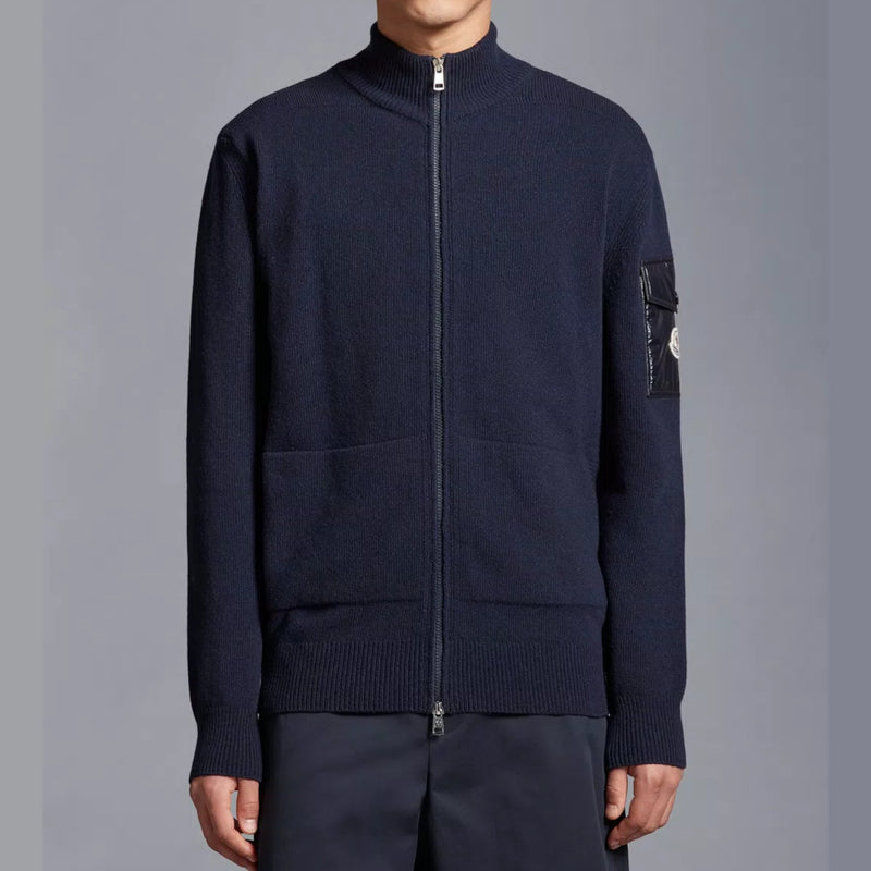 ZIP-UP WOOL CARDIGAN