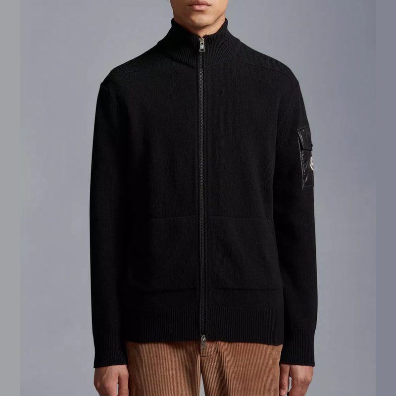 ZIP-UP WOOL CARDIGAN