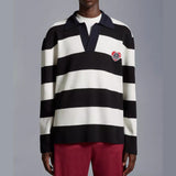 MONCOEUR MOTIF KNIT POLO SHIRT