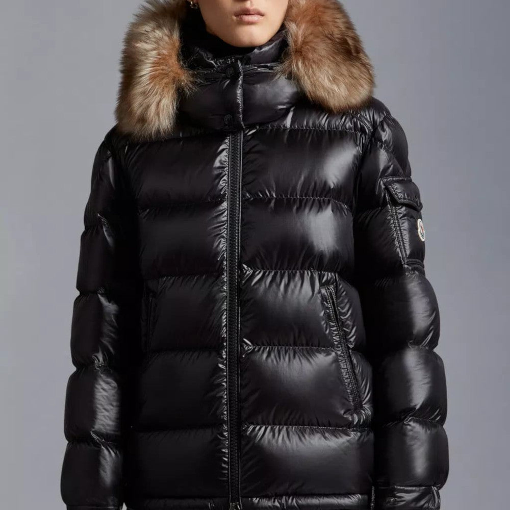 【MONCLER】MAIREFUR DOWN JACKET Moncler: White Mairefur Down Jacket | SSENSE Canada