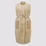 COUCOU SHEARLING LONG DOWN GILET