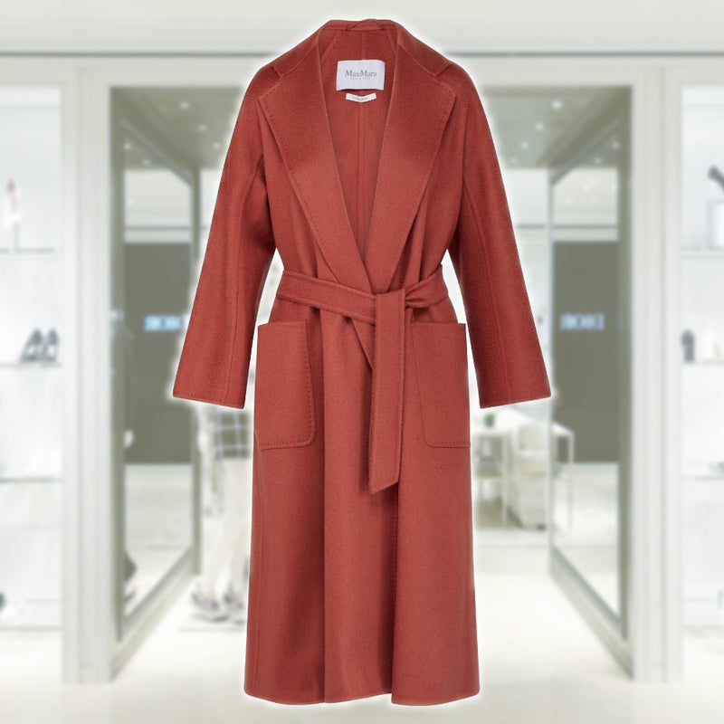 max mara labbro tobacco Women's Ludmilla Coat in Made of hand Max Mara | Woman -
