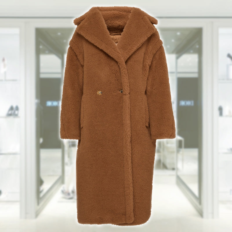 Icon Teddy Bear camel wool coat