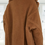 Icon Teddy Bear camel wool coat