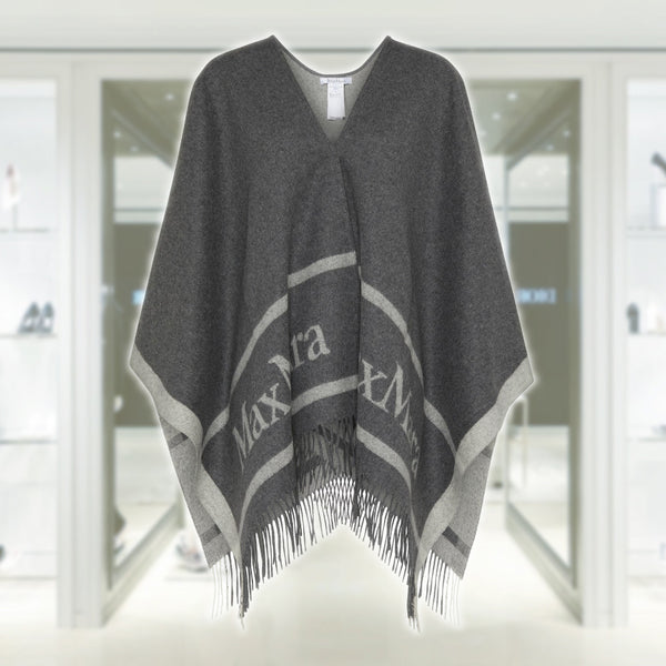 Max Mara Hilde logo poncho MAX6XDU8GRYZZZZZ00 – BORDER-GARA