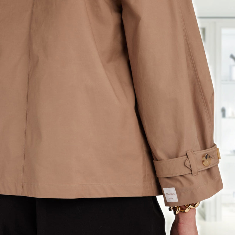 Water-repellent cotton twill trench coat THE CUBE