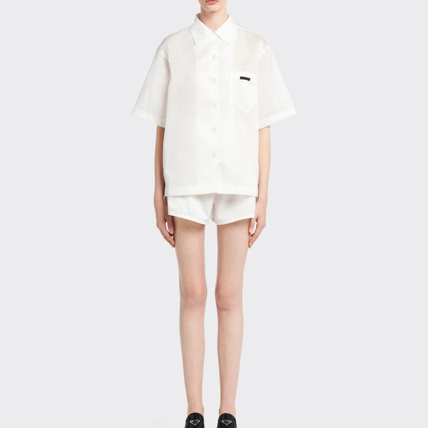 Re-Nylon Gabardine short-sleeved shirt